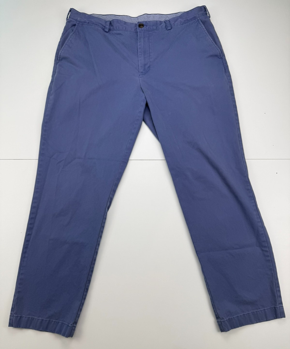 Brooks Brothers Clark Fit Chino Pants Mens 40x32 Blue Grey Stretch Cotton